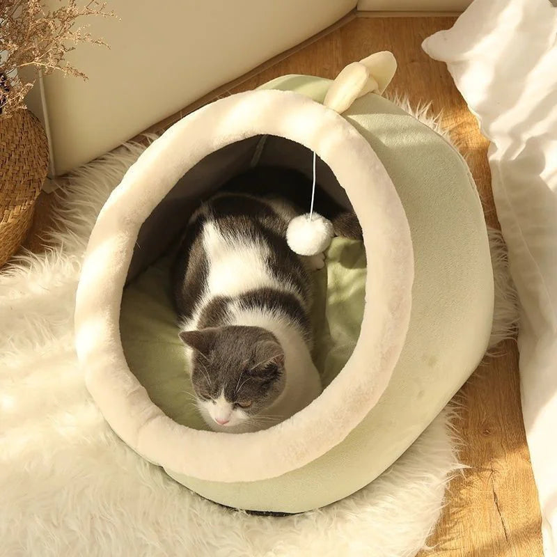 Villa para Arena de Gato Semi-cerrada Desmontable y Lavable