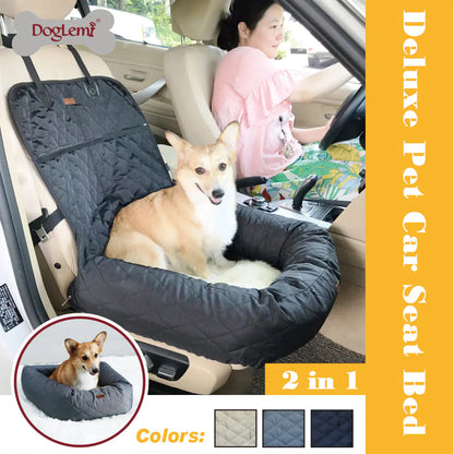 Nueva Cama de Coche Multifuncional para Mascotas con Cojín Grueso