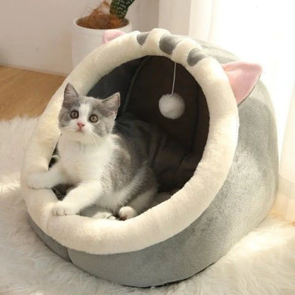 Villa para Arena de Gato Semi-cerrada Desmontable y Lavable