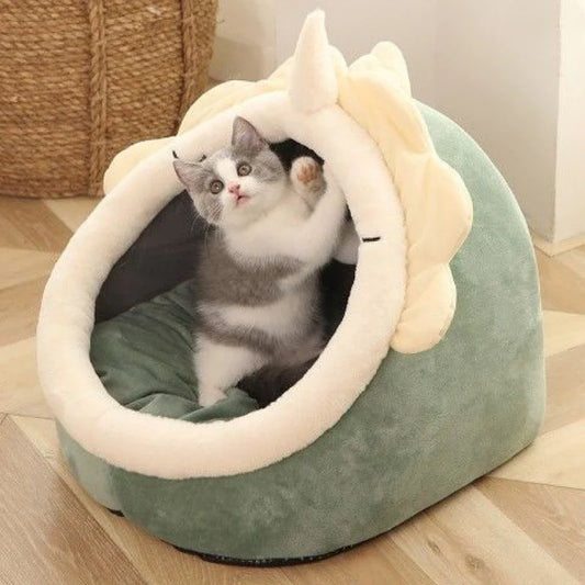 Villa para Arena de Gato Semi-cerrada Desmontable y Lavable