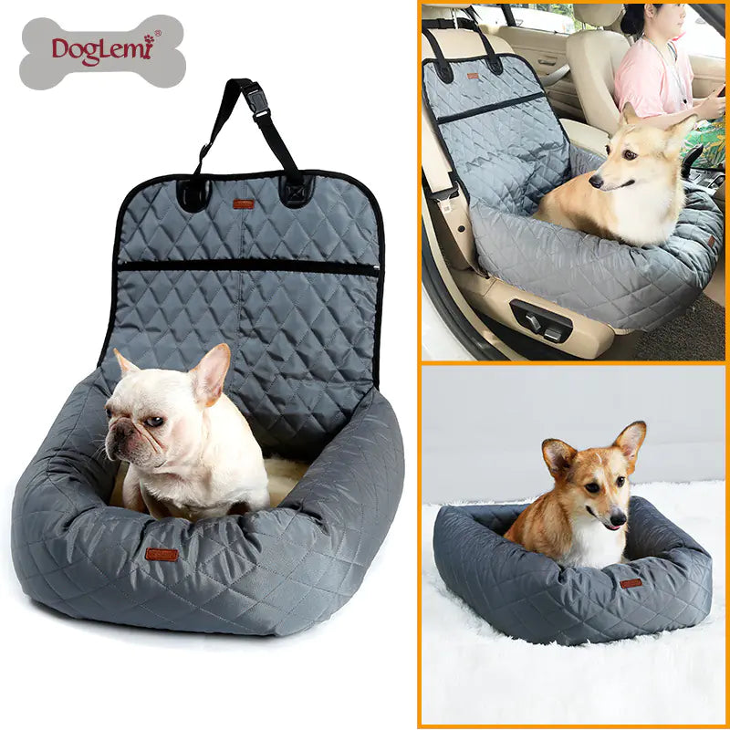 Nueva Cama de Coche Multifuncional para Mascotas con Cojín Grueso