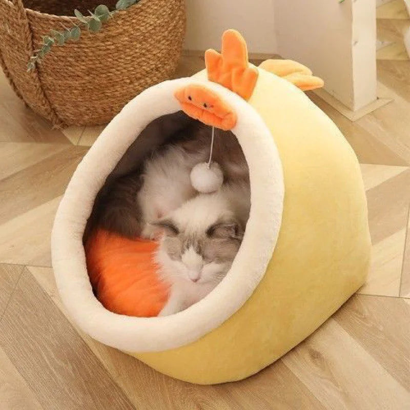 Villa para Arena de Gato Semi-cerrada Desmontable y Lavable